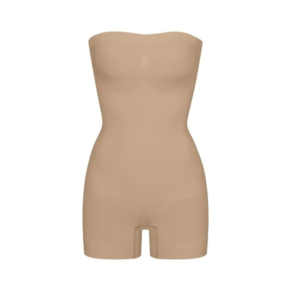 SKIMS SEAMLESS SCULPT Strapless Shortie Bodysuit - Clay Size XXS NWT #1982